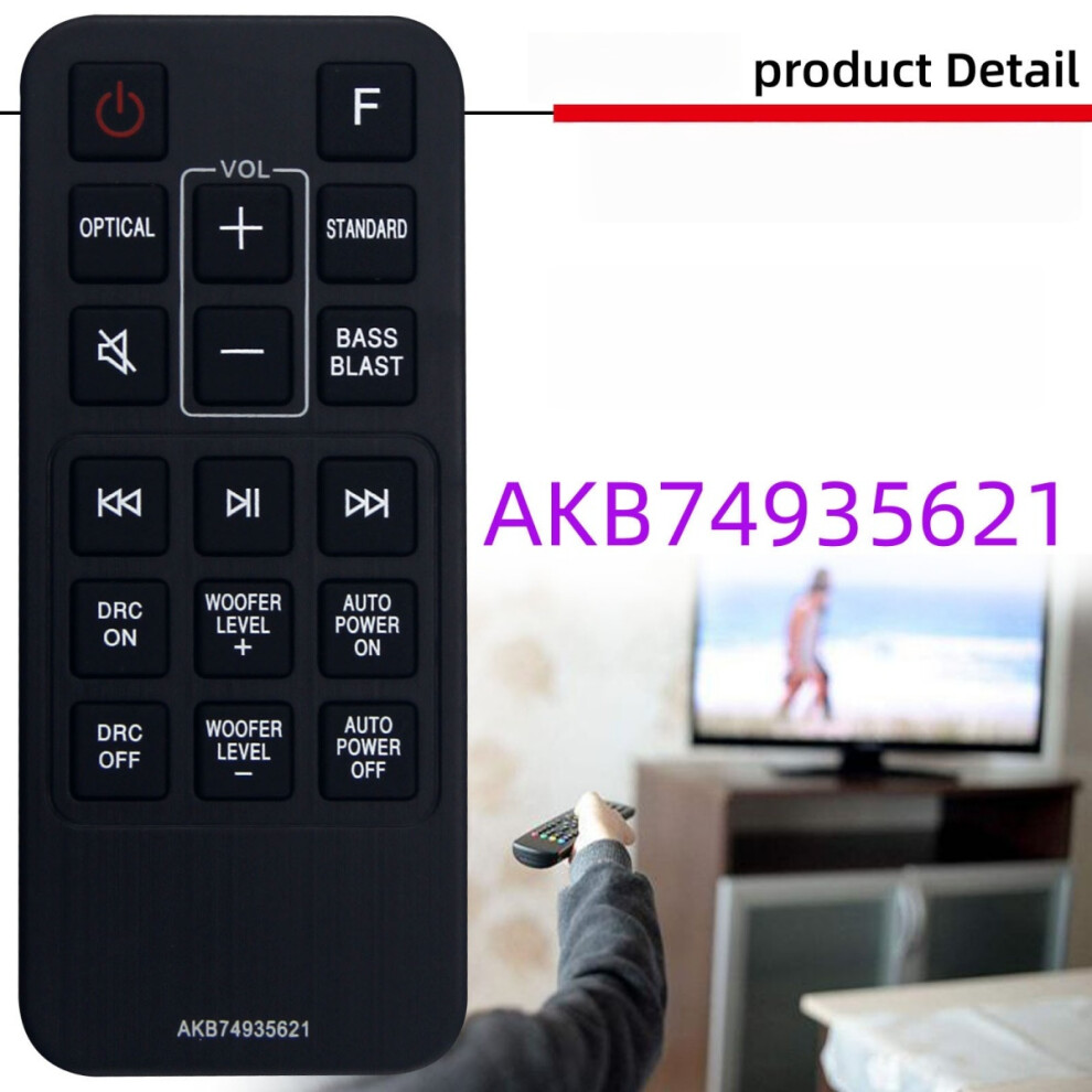 Remote Compatible With Lg Sound Bar Akb74935621 9477002794953