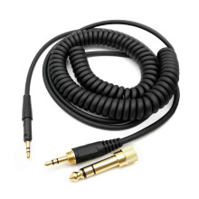 Compatible With Sennheiser HD6DJ/HD8 6.35mm OFC Spring Cable for DJ Equipment Use