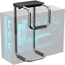 PUTORSEN Heavy Duty Under Desk PC Mount,Adjustable Computer Case Holder with Protective Pads