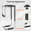 PUTORSEN Heavy Duty Under Desk PC Mount,Adjustable Computer Case Holder with Protective Pads 2