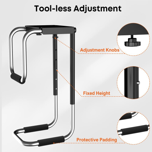 PUTORSEN Heavy Duty Under Desk PC Mount,Adjustable Computer Case Holder with Protective Pads 1