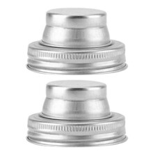 Lot de 6 couvercles à secouer pour bocaux Mason, en acier inoxydable, fermeture hermétique, pour cuisiniers amateurs et barmans, design ar