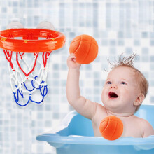 Basketball-Badespielzeug, Wasserspielzeug, lustiges Basketballkorb- und Ballset für Jungen und Mädchen, Kinder- und Kleinkind-Badegeschenk