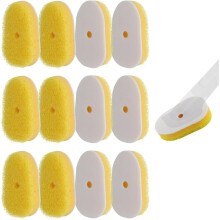 12 Packs Dish Wand Sponge Refills for - Replacement Heads, Dish Scrubber Brush,Sponge Replacement Heads