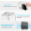 Clear Acrylic Desk Stand Base for   M4 / M4 Pro 2024, Vertical Horizontal Desktop Storage Protective Stand 3