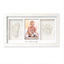 Baby Handprint & Footprint Keepsake Kit -Clay Frame for Nursery Decor, Ideal New Mom Gift,Baby Shower Registry Essential