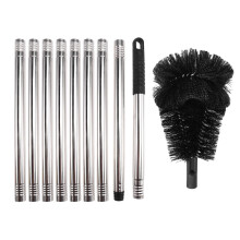 Nine-Section Splicing Rod with Grooved Brush Kit Roof Cleaning Tools Easy Remove No Climbing Required Brush Length 298cm