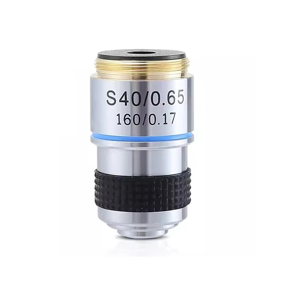 185 40X Biological Microscope Achromatic Objective Lens Microscope Lens Adapters Compact Objective Lens Tauoh