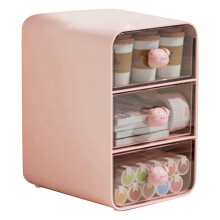 3 Tiers Makeup Organizer Holder Cosmetic Storage Box, Bathroom Countertop Organizer, Desk Organizer with Drawers -B
