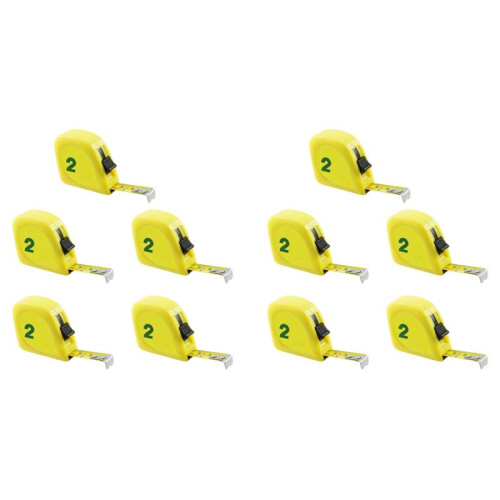 10X Giallo 2M 6FT Metro Metro A Nastro Capsula  Scala