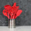 Premium garde met siliconen coating, 26,7 cm, rood. 3