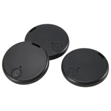 Rastreador GPS de 3 Pacotes para Veículos Localizador de Chaves Rastreador GPS Rastreador GPS Rastreador GPS para Animais de Estimação Preto