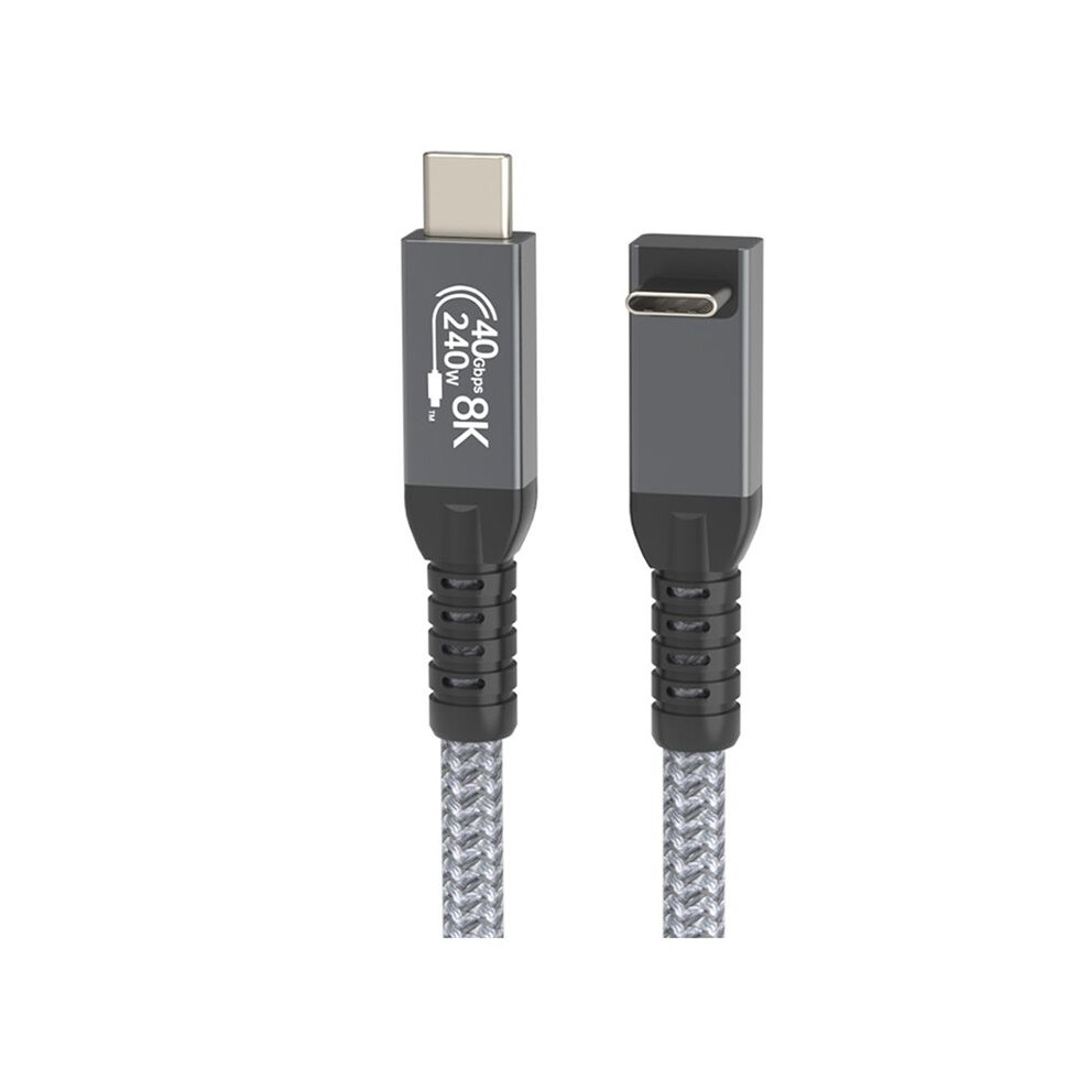 Usb 4 Cable 90 Stereoscopic Elbow 40Gbps Usb4 Type C Data Cable Fast Charging Pd 240W, 8K Video Transfer 1.5M 6031853249623