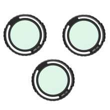 UV Lens Filter Filter Set for Avata 2 Drone Waterproof Anti Whiteout UV-Blocking Drone Accessories-3 PCS