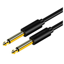 6.5mm Jack Audio Cable PVC 6.35 Jack Male to Male Aux Cable for Guitar Mixer Amplifier Bass 6.35mm,0.5 Meter