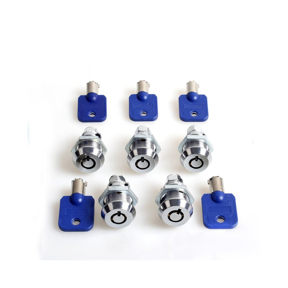 Tauoh 5Set Game Machine Dedicated Door Lock Cam Lock With Key 27Mm For Pinball Games Machines Cabinet Door