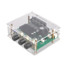 TPA3116D2 Audio Amplifier Board Digital Stereo Amplifier Audio Board 2-Channel 80Wx2 with Shell