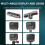 Flymile for  GO3 Magnetic Quick Release Base Mount Accessories Thumb Camera Rechargeable Charging Base Bracket 10