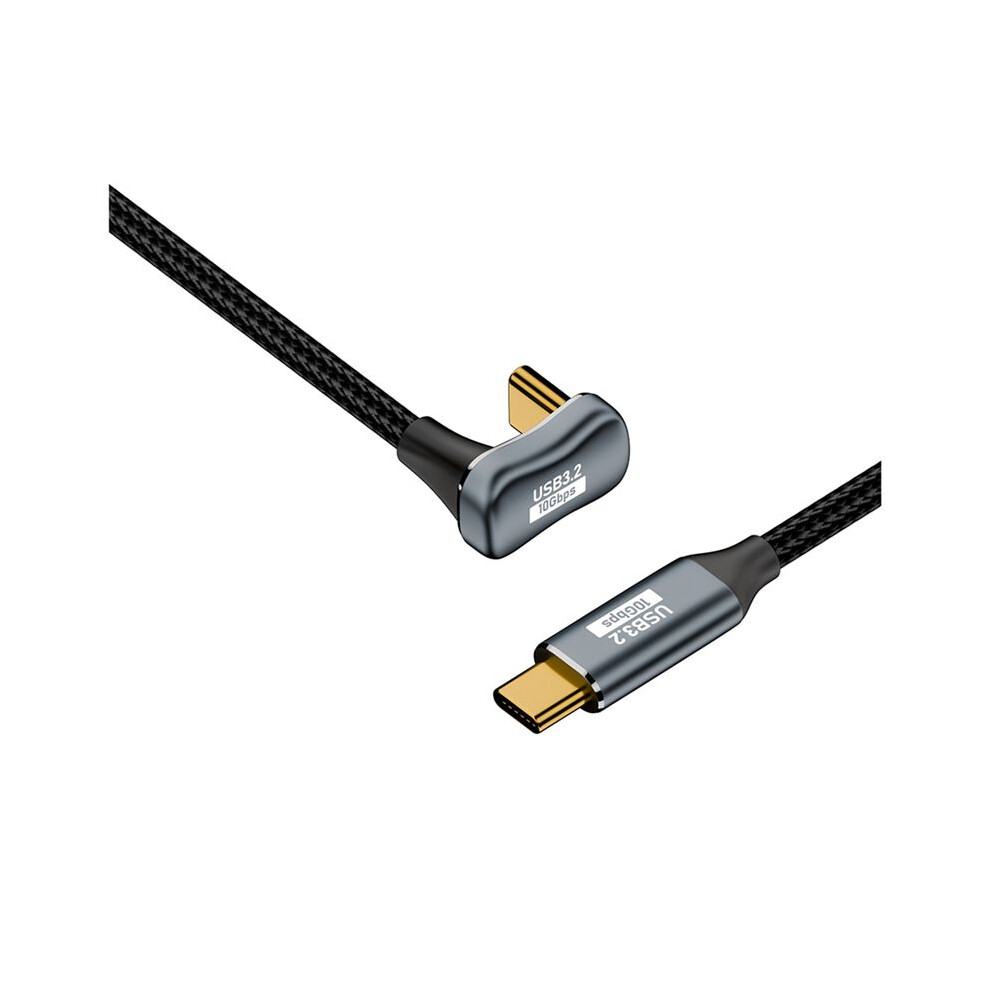 Pd 100W Usb C To Type C Elbow Otg Data Cord Cable Usb 3.2 Gen 2 10Gbps Data Sync 5A Power Delivery 4K60hz,A 6032376387311