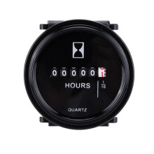 12/24/36V Digital Timer Quartz Timer for Marine Engine 2 Inch Waterproof Gauge Motorcycle Car Truck