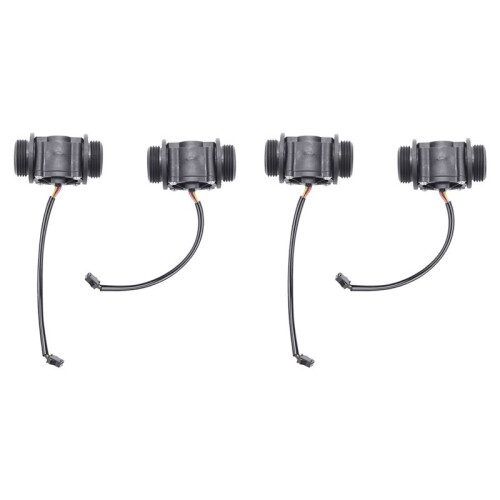 4PCS Water Flow Sensor Fuel Flow Meter Water Meter Sensor Counter Indicator FS400A G1 DN25 1-60L/Min