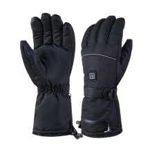 Guantes calefactables de invierno para motocicleta, impermeables, de fibra de carbono, con calefacción para motos de nieve, con pantalla t