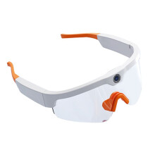 Sports Sunglasses Camera Support Calling, Polarized Sports Glasses Camera White Frame Transparent