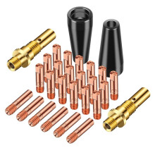 28-Piece Flux Core Airless Nozzle Kit, 0.03inch and 0.035inch Tips,for Magnum 100L and Weld-Pak MIG Welders