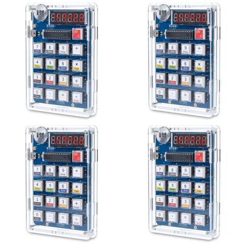 4X Welding Practice Kit, 6-Digit DIY Calculator Kit USB/Battery Powered Calculator Welding Project Electronics Kit