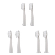 Têtes de Brosse de Rechange pour Brosse une Dents  EW0972, Blanc, 6 Unités