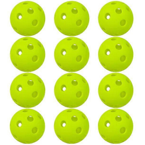 Μπάλες Pickleball εσωτερικού χώρου - Συσκευασίες 12 τεμαχίων 26 τρυπών - Ανθεκτικές κ