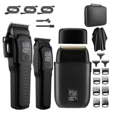 Cortapelos profesional para hombre, 3 en 1: cortapelos y recortadora de barba.