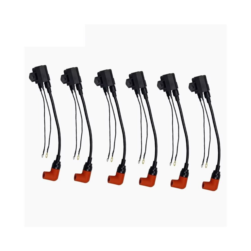 6Pcs 6R3-85570-00-00 Heavy Duty Ignition Coils For Outboard 55Hp-225Hp Replace 6R3-85570-01-00 6031271050832