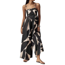 Flattering Wrap Front Jumpsuit With Ruffle Detail And-Black L