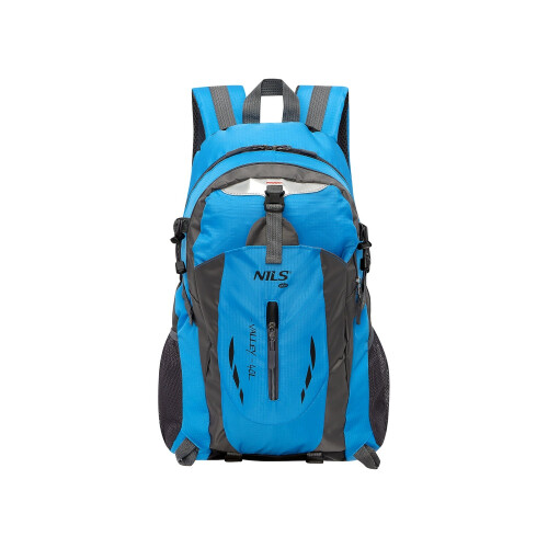 Reppu turisteille, sininen, tilavuus 40L