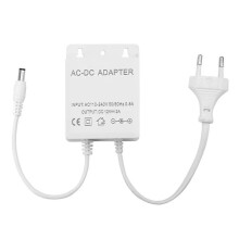 Yhteensopiva AC 110-240V tulon DC 12V lähtösyötön EU-pistoke vedenpitävä laturi CCTV-turvallisuuteen AHD analoginen IP-kamera EU-pisto