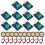 20pcs Piezoelectric Sensor Analog Ceramic Sensor Module Piezoelectricity for DIY KIT 2