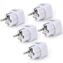 5x EU csatlakozóadapter DE - EU csatlakozóadapter 10A 250V univerzális utazóadapter EU aljzat