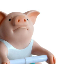 2PCS Pig Funny Toilet Paper Holder Toilet Organizer Wall Mounted Animal Figurine Toilet Tissue Holder Restroom Rack