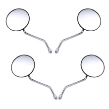 2 Paar 10mm Universal Motorrad Spiegel Fahrrad / Motorrad Rückansicht / Seite