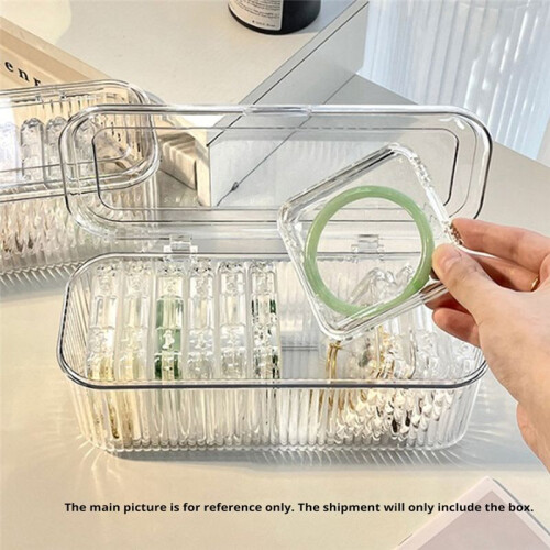 Transparent Acrylic Nails Storage Box Dust-Proof Travel Organizer for Salon False Nails Packaging and Display 1