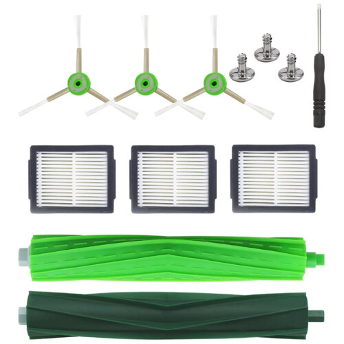 Replacement Parts for   I, J7, E Series- Multi-Surface Rubber Brushes, HEPA Filters, -Sweeping Brushes