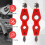 4 Pcs Copper Pipe Cleaner and Reamer Set Inner-Outer Reamer Pipe and Tube Deburring Reamer Chamfer Tool (Red) 1