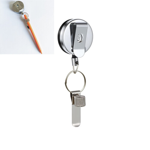 2 Pcs Retractable Pull Pen Pencil Holder, 27.5Inch Retractable Pen Holder for , Construction Worker