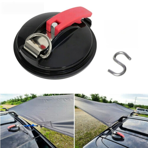 2 Pack Suction Cup Car Suction Anchor Strong Suction Cup Heavy Duty with Fixed S Hook