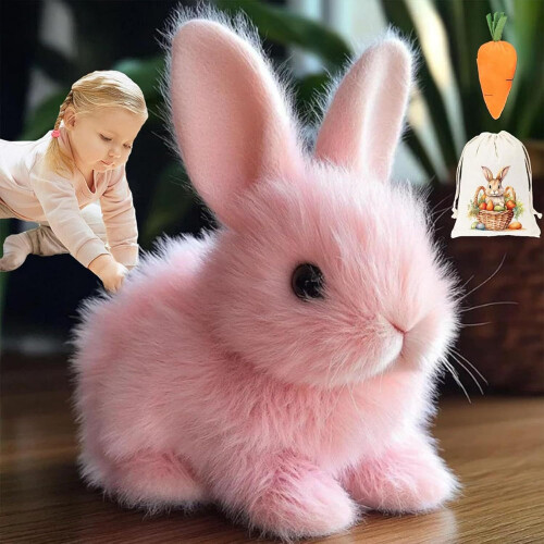 Interactive Plush Electric Rabbit Toy by Hopping Bunny