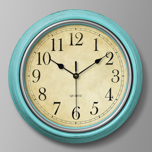 Classic Noiseless Quartz Wall Clock with 12-Inch Dial and Smooth Sweep Functionality