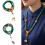Bracelet unisexe élégant en pierre turquoise, 108 unités,-UN 3