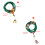 Bracelet unisexe élégant en pierre turquoise, 108 unités,-UN 4