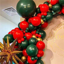 2Satz Weihnachtsballon Bogen Grün Gold Rot Kasten SüßIgkeiten Ballons Girlande Kegel Explosion Stern Folienballons Weihnachtsdekoration